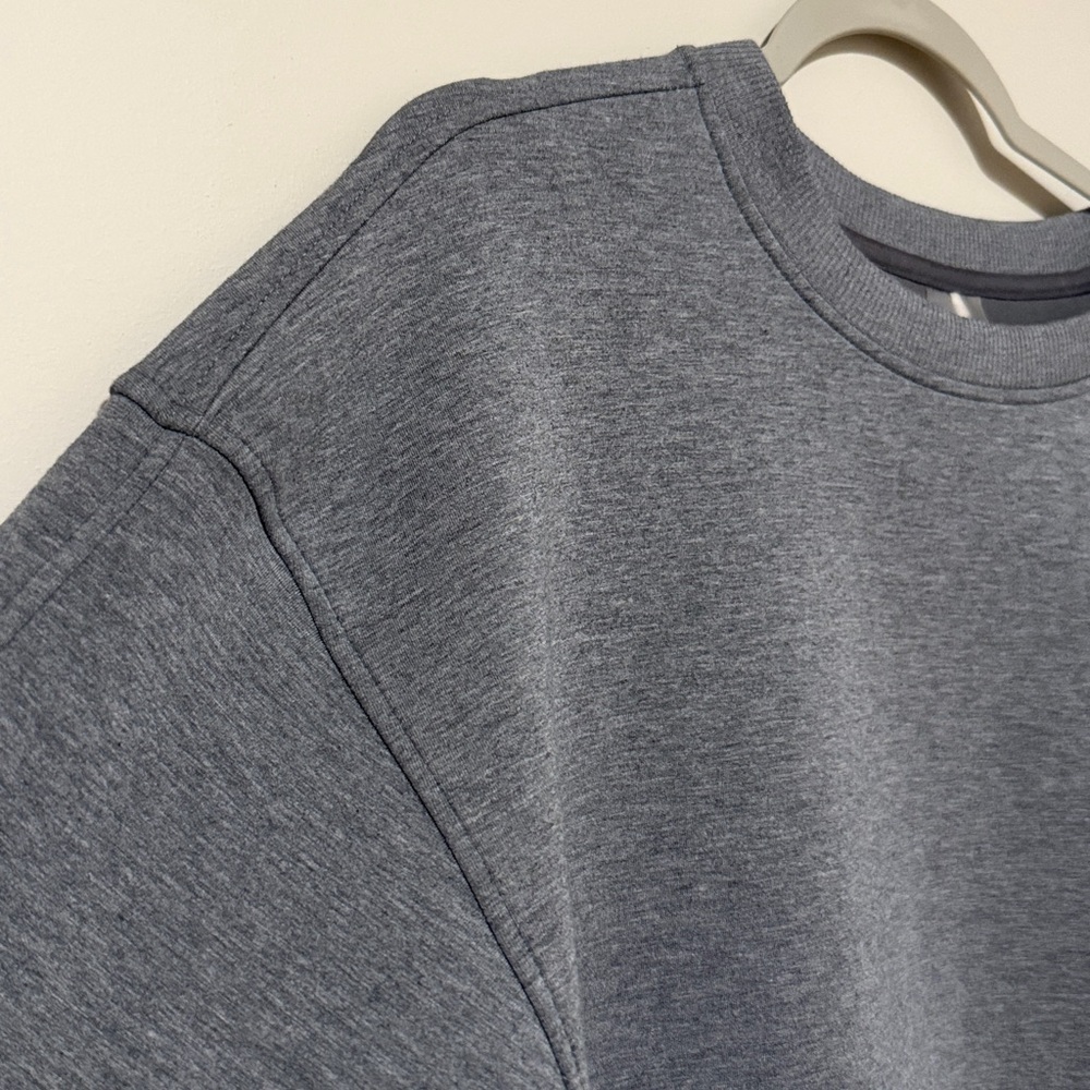 LIKE NEW CALIA Scuba Gray Crewneck Split Side Sweatshirt - Picture 2 of 9